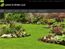 Tablet Screenshot of lawnsinorder.com